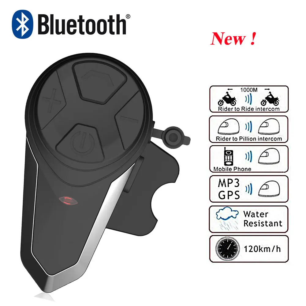 2 шт. водонепроницаемый мотоциклетный шлем Интерком BT S3 Moto Bluetooth гарнитура с FM