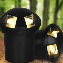 6 шт. 3 Вт 6 Вт светодиодный подземный свет, полупрозрачный, 2 стороны, 3 стороны, 4 боковых освещения, AC85-265v, наружный шаговый фонарь для ландшафтного сада