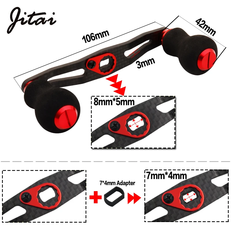 JITAI 7*4/8*5 مللي متر حفرة مقبض أسود إيفا مقبض ل Baitcasting بكرة الاكسسوارات الطعم الصب مسامير الكربون الألياف الصيد بكرة الروك JITAI 7*4/8*5 مللي متر حفرة مقبض أسود إيفا مقبض ل Baitcasting بكرة الاكسسوارات الطعم الصب مسامير الكربون الألياف الصيد بكرة الروك