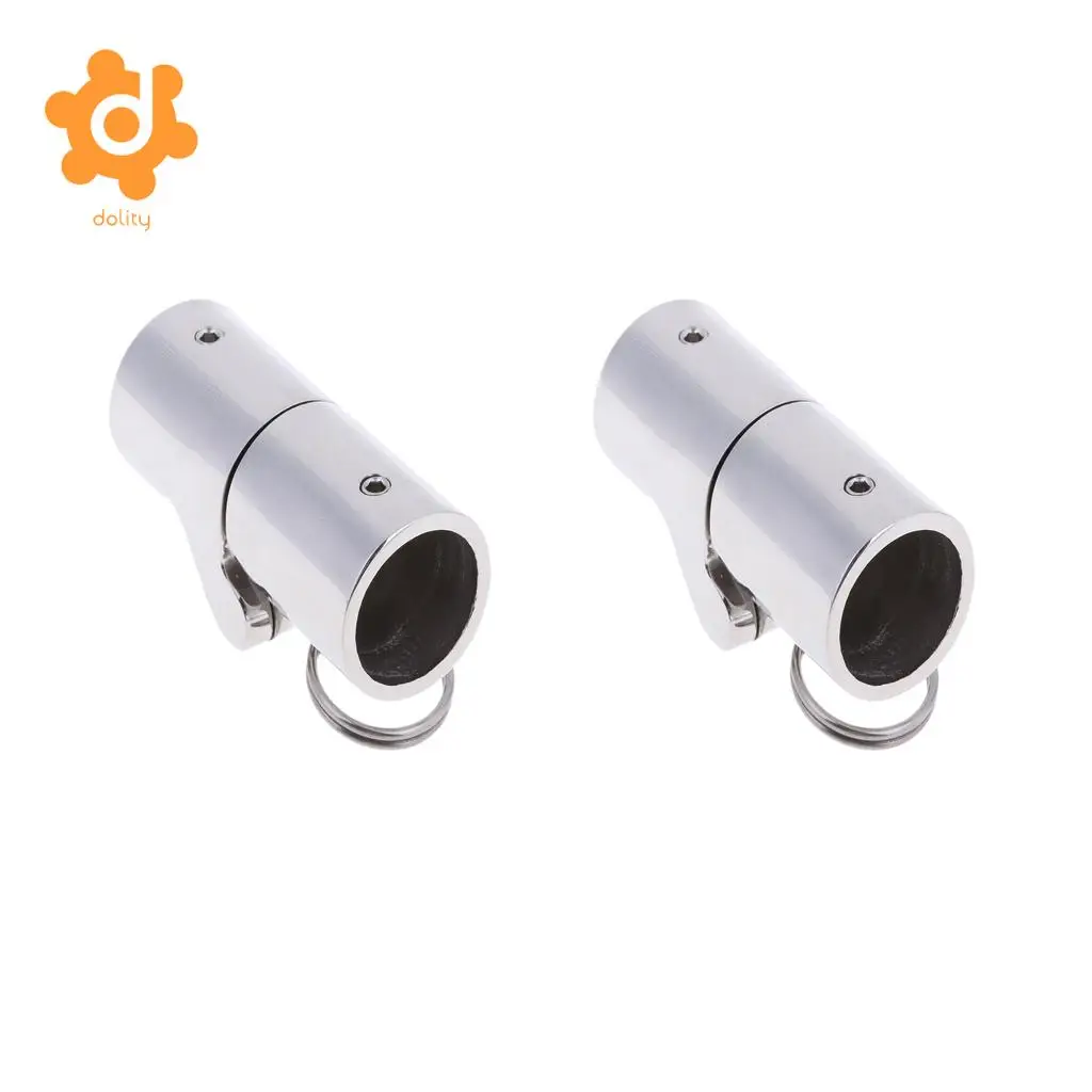 

2 Pieces 25mm 1" Folding Swivel Tube Pipe Connector Boat Marine Hardware