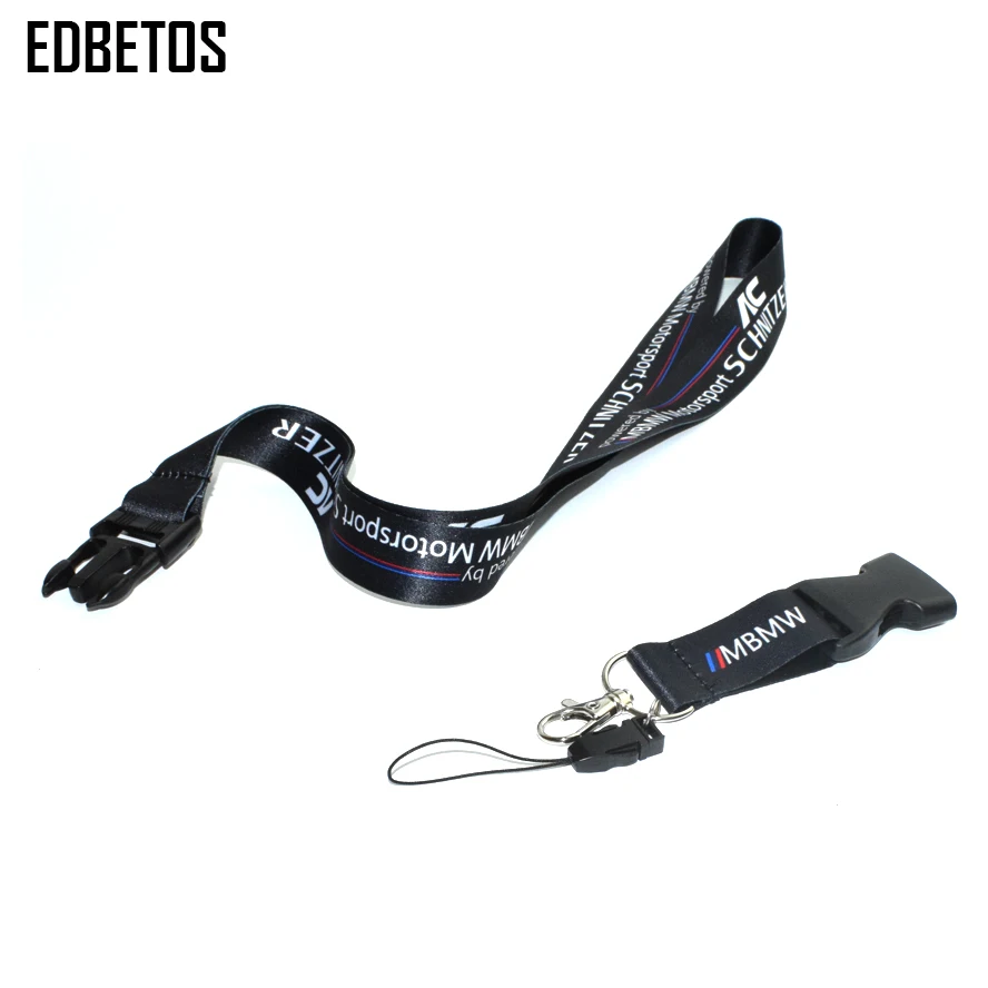 ///M Power Lanyard Keychain Car Key Ring Neck Strap ID Card Badge