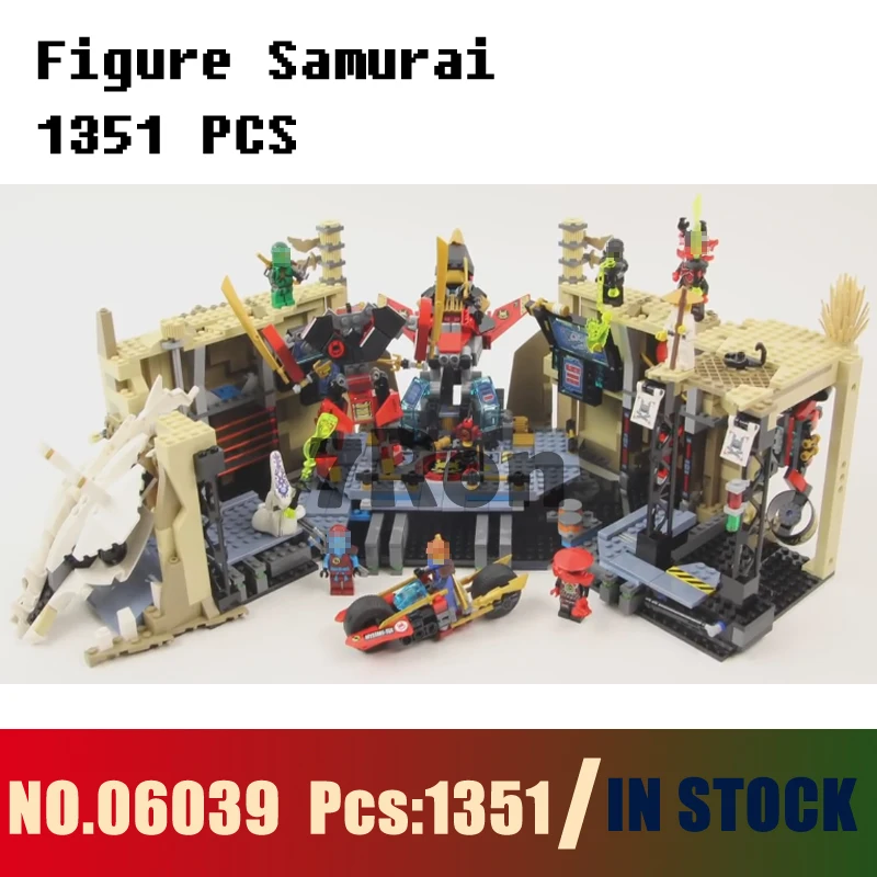 

Models building toy 06039 1351pcs Ninjago Figure Samurai X Cave Chaos Building Blocks Compatible with lego 70596 toys & hobbies