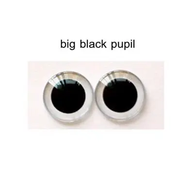 20 пар акриловый ученик для куклы blyth пользовательские пластиковые глазки ученики 14 мм глаза(глаза чипы для пользовательских 5 стиль - Цвет: Big black pupil