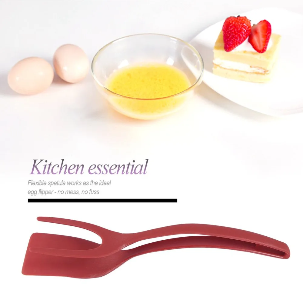 

Silicone Egg Spatula flipper 2 IN 1 Grip and Flip Spatula Pancake Rench Toast Omelet Making Cooking Home Kitchen Tool