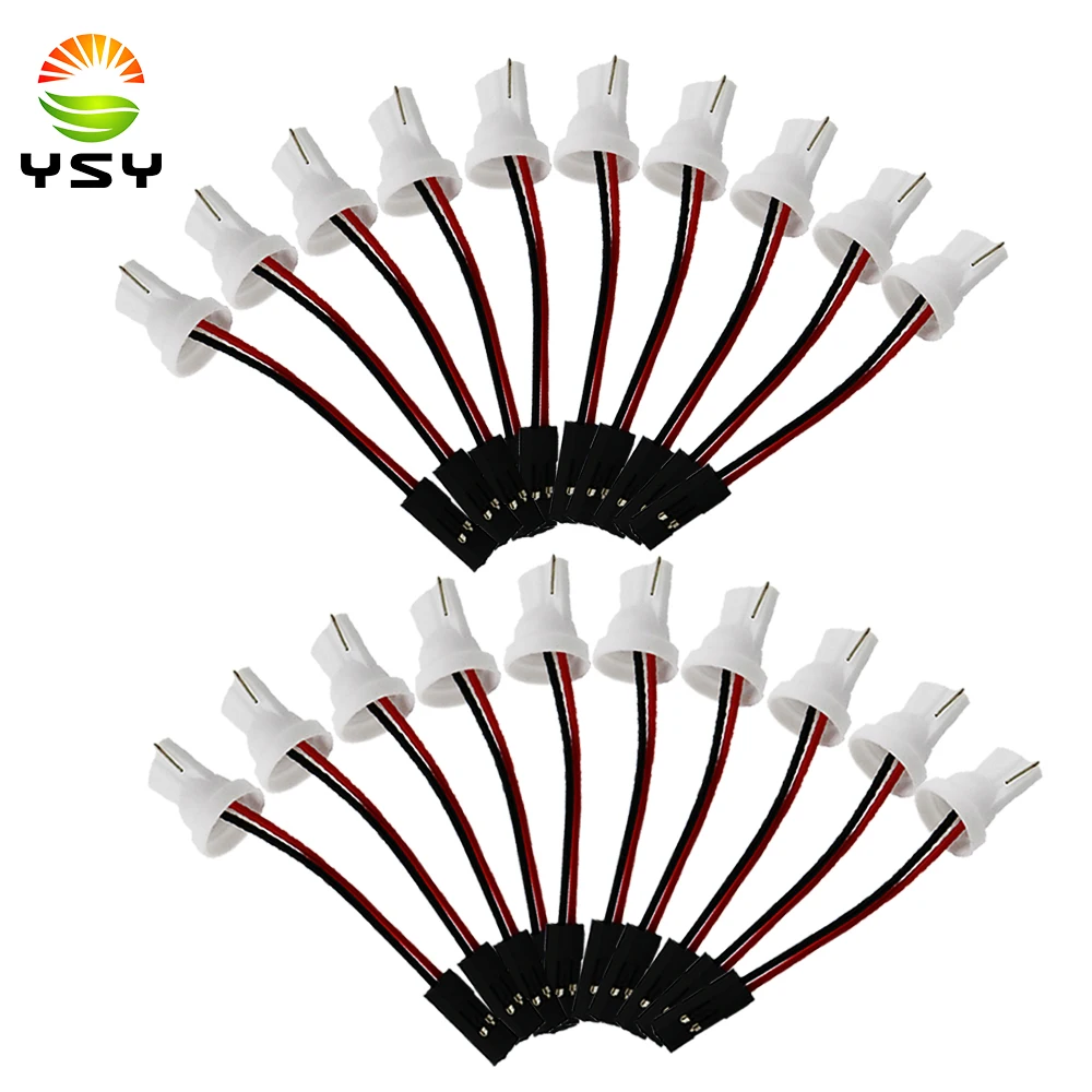 YSY 500pcs t10 socket adapter for car led light panel stop lamp bulb connector |