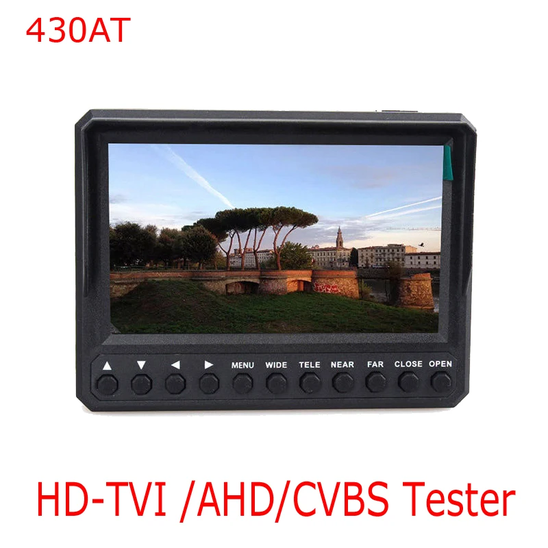 

Kaycube NEW Wristband 4.3 Inch LCD CVBS TVI Camera Tester CCTV Tester Monitor HD TVI 1080P AHD Analog Camera Test 12V Output