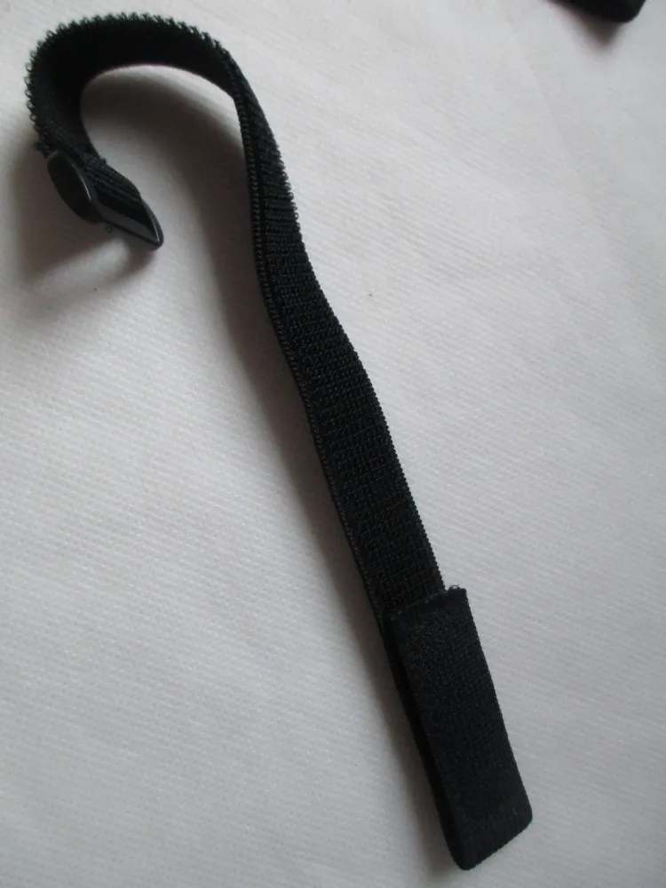 5 шт./партия, 2*30 см, черные эластичные Волшебные клейкие ленты, крючок для ремней и петлей, черный эластичный ремешок