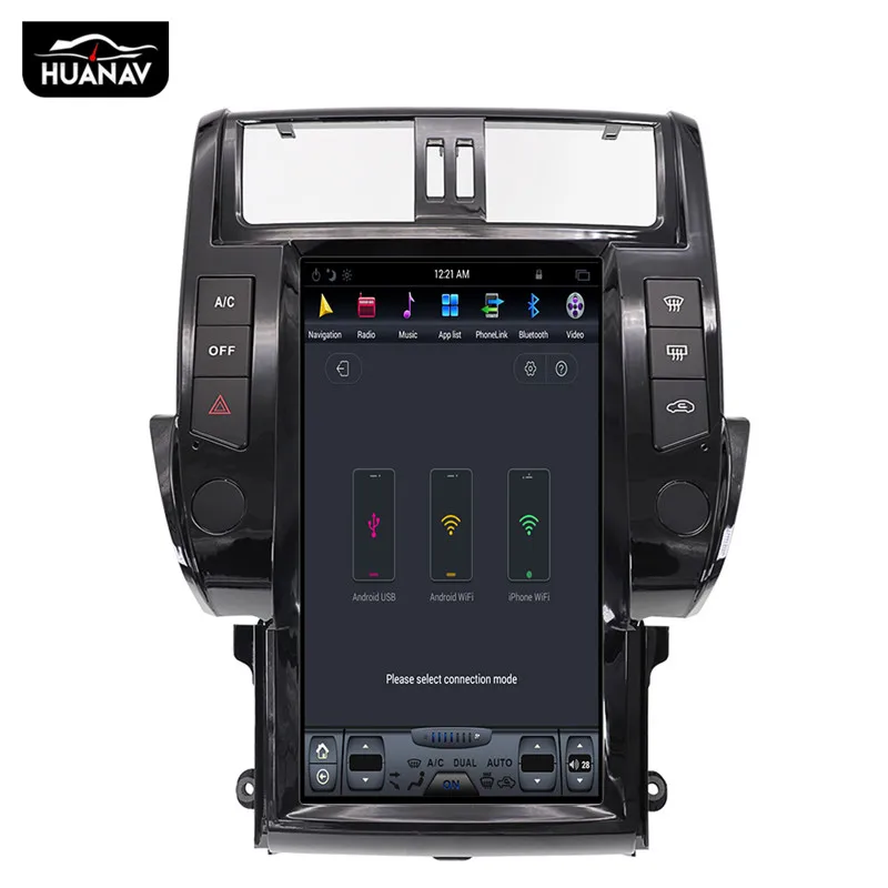 Top Android 8.1 Car DVD Player GPS navigation For TOYOTA Land Cruiser Prado 150 2010-2013 Car auto radio player multimedia head unit 13