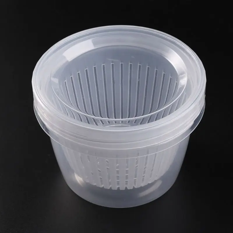 

Kitchen Drain Sealed Crisper Ginger Garlic Onion Food Fridge Storage Box Case