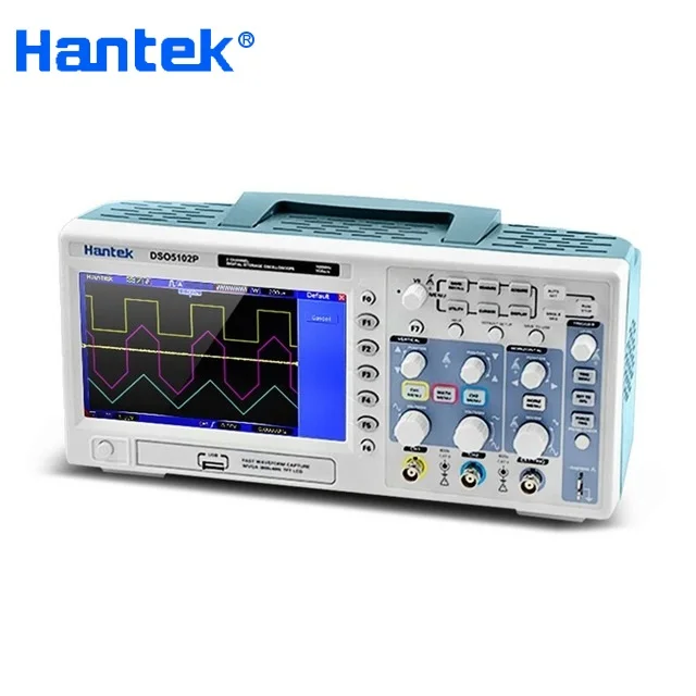 

Digital Oscilloscope Hantek DSO5102P Portable 100MHz 2Channels 1GSa/s Record Length 40K USB Osciloscopio Handheld Oscilloscopes
