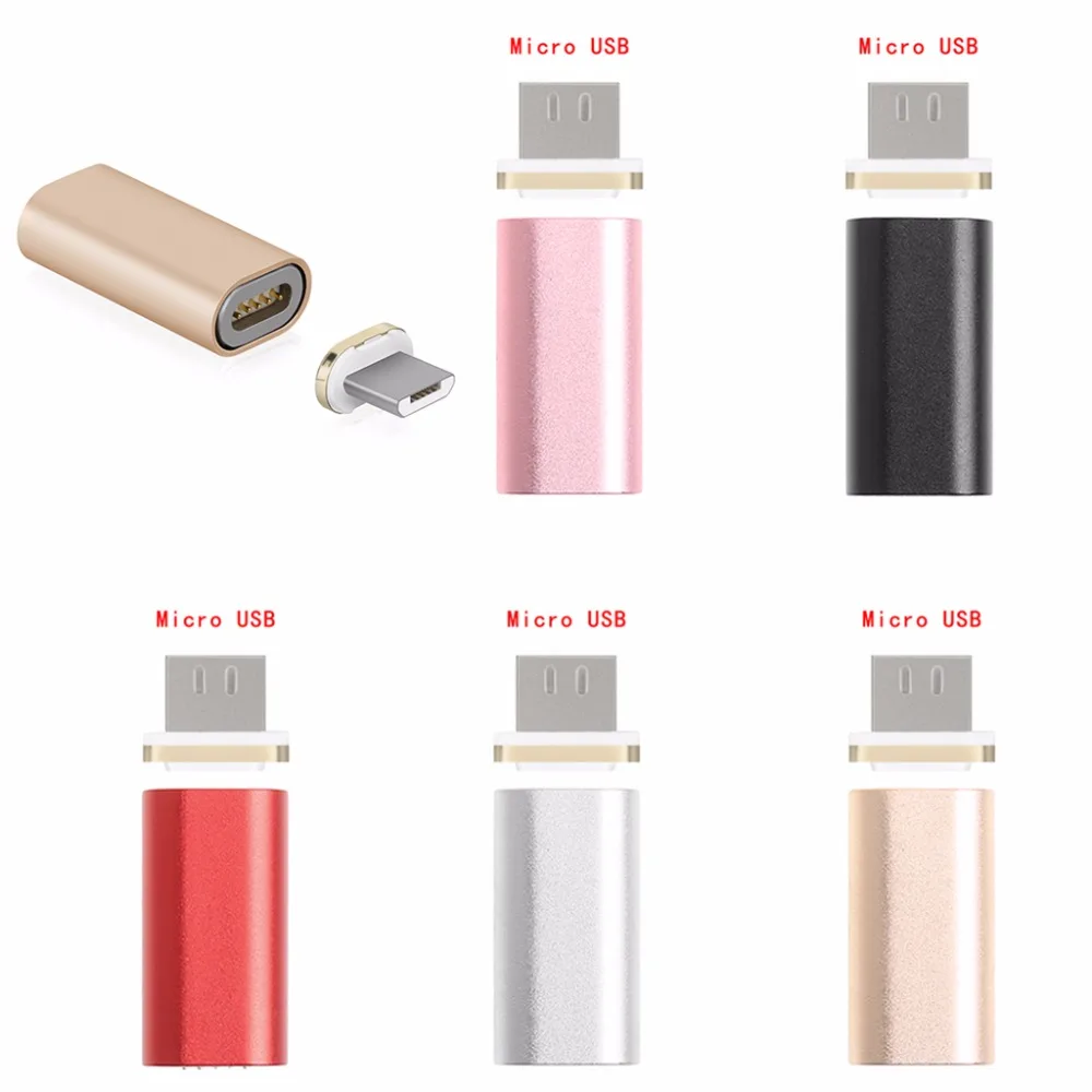 1 шт. Магнитный Micro USB Женский адаптер конвертер для samsung Galaxy/htc/Moto/Xiaomi/huawei/ASUS