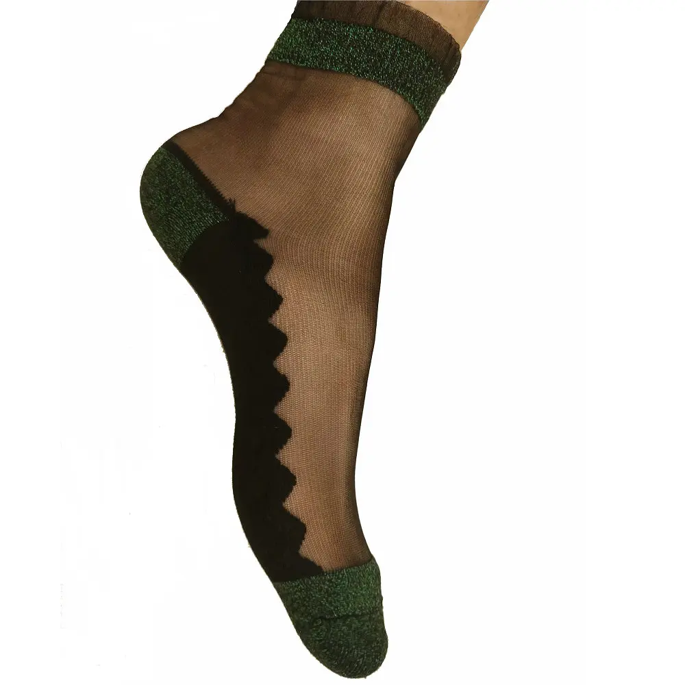 Women's Novelty Glitter Socks Gold Sliver Shiny Ankle Socks.Casual