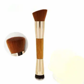 

sythetic hair special bamboo handle double liquid BB cosmetic brushes make up foundation Brush tools