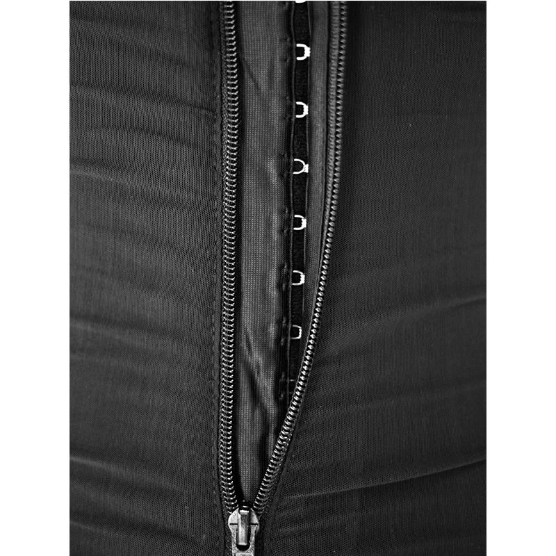 AONVE Женское боди платье-футляр облегающее корсет моделирующий Ремень Корсеты, бюстье на молнии черный тренажер для талии утягивающий Uunderwear