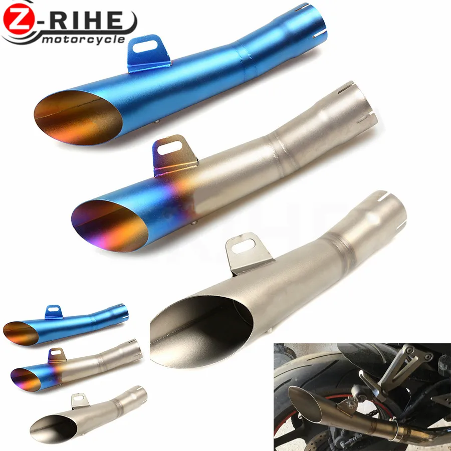 for Universal 36-51mm Motorcycle Accessories cnc Exhaust Stainless Steel Motorbike Exhaust Pipe  for Aprilia RSV MILLE Ducati MS