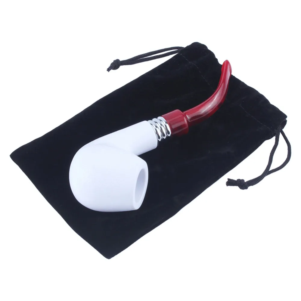 Smoking Resin Tobacco Pipe Copy Meerschaum Cigar Imitation Sepiolite Pipes for Friend