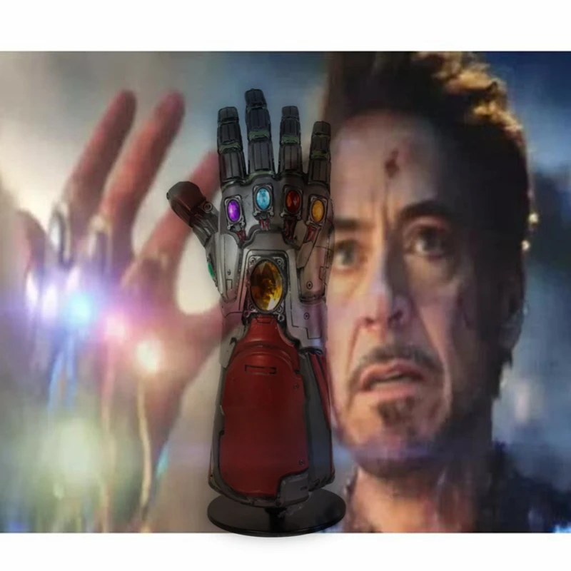 

Avengers 4 Endgame Iron Man Infinity Gauntlet Hulk Cosplay Thanos Latex Gloves Arms Marvel Superhero Weapon action figures toys