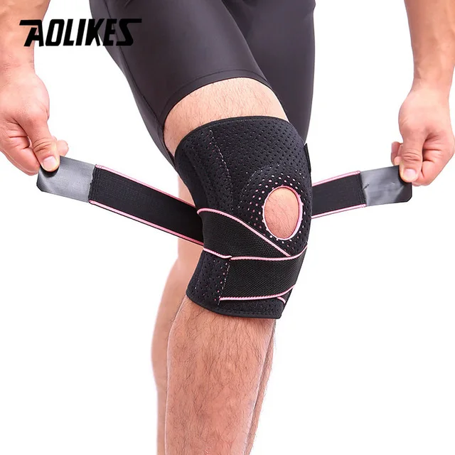 AOLIKES дышащие регулируемые эластичные спортивные поддерживающие ноги