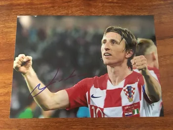 

hand signed Luka Modric autographed photo World Cup Russia 5*7 072018I