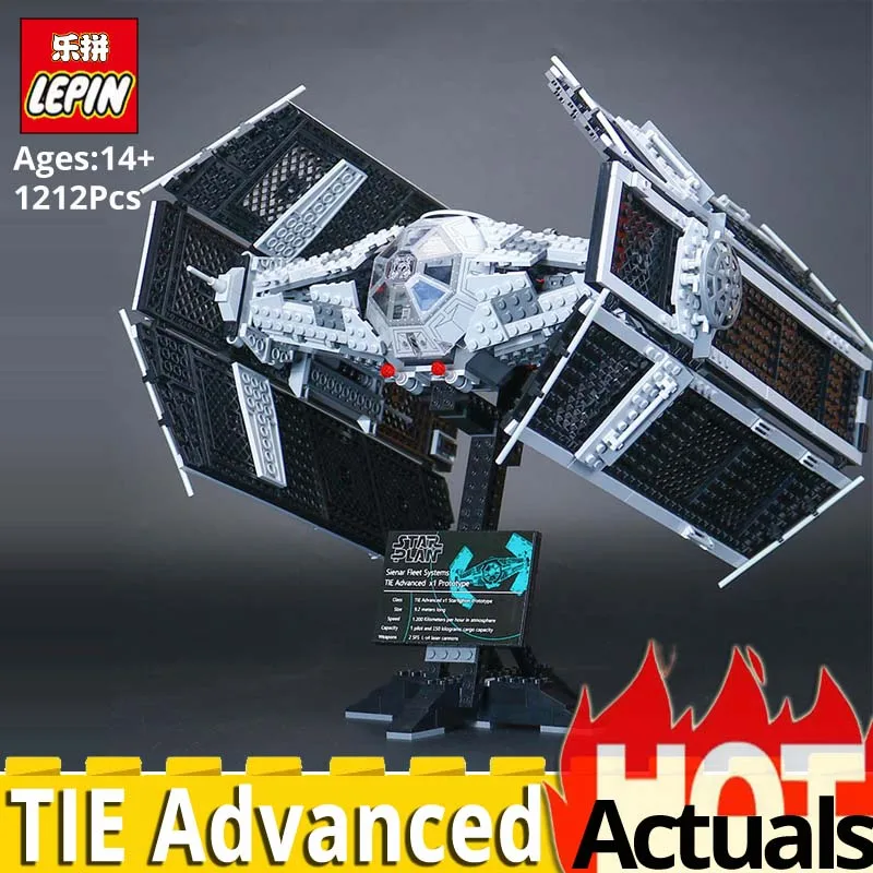 

Lepin Star Series Wars 05055 The Rogue One USC Vader TIE Advanced Fighter Model 10175 Building Blocks Bricks Educational Toys