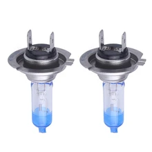 2 шт. Автомобильные фары машины H7 лампа 55 w 4300 k Галогенные белые противотуманные галогеновые лампы для фар фара головного Света 12В Автомобильный Стайлинг с посылка