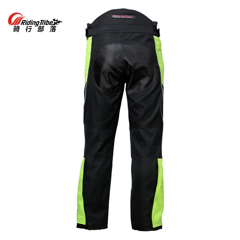 Riding Tribe Mesh Fabric HP-07 Men Motorcycle Pants Detachable Warm Lining Moto Motocross Reflective Trousers Knee Hip 3PCs CE