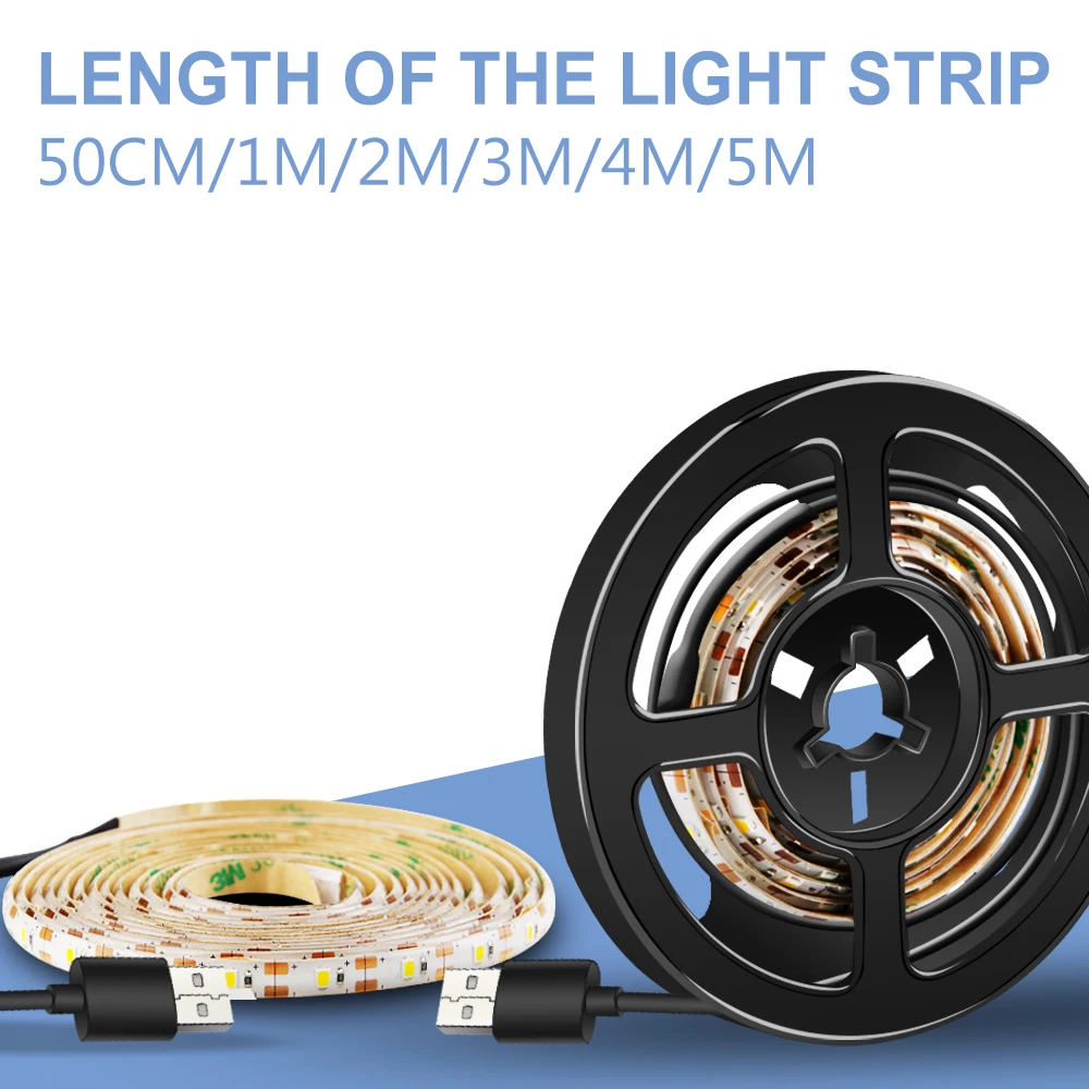 

LED Strip Waterproof USB LED TV Strip Light LED Night Lamp 5V Cabinet Light Tape Wardrobe Lamp Bias Lighting 50cm 1m 2m 3m 4m 5m