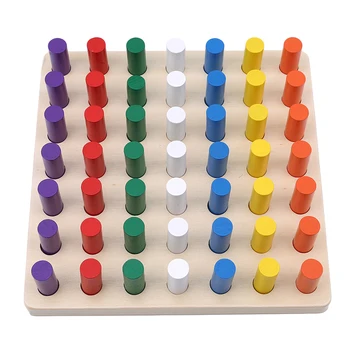 

1 2 3 Years Old Montessori Materials Montessori Toys Educational Games Cylinder Socket Blocks Wooden Math Toys For Children