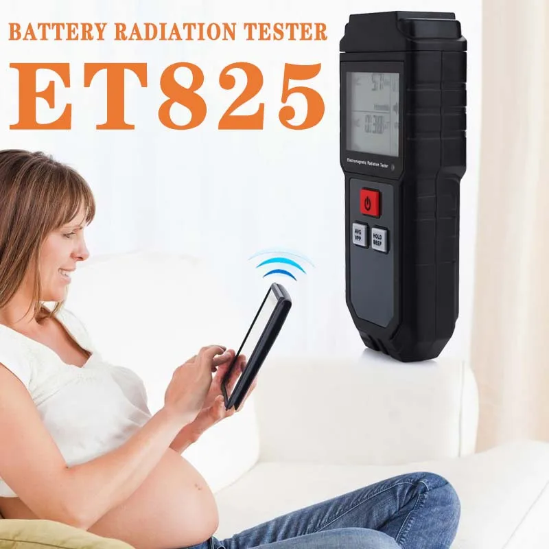 

Durable Radiation Measuring Instrument Electromagnetic Detector Radiation Detector ET825 ABS Black Smart Monitor Gas Detection