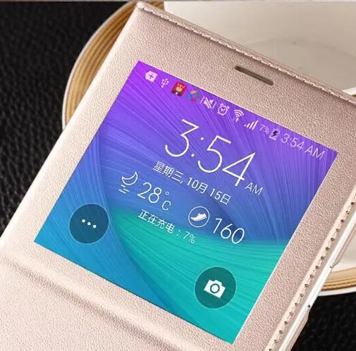 FGHGF для samsung Note 4 смарт-чехол с автоматическим режимом сна для телефона Galaxy Note4 N9100 N9108 Роскошный кожаный флип-чехол note4 покрытие чипа