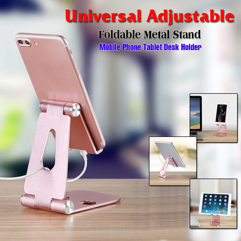 

Universal Multi-angle Adjustable Lazy Metal Foldable phone holder for iPad 2 3 4 5 6 Air 1 2 Tablet Desk Holder Stand