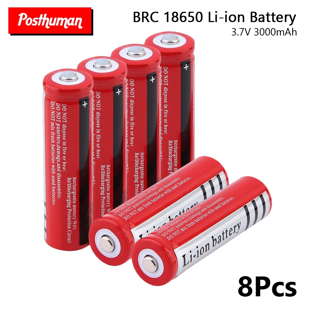 postuman BRC Высокая емкость brc 18650 батарея 3,7 v 3000mah перезаряжаемый аккумулятор для электронных сигарет Высокая мощность разряда