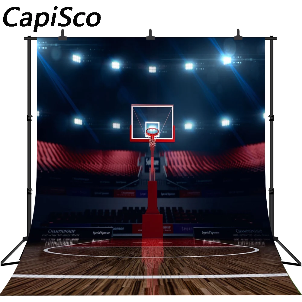 Бесшовный Виниловый фон Capisco для фотосъемки баскетбольные игры спортивные