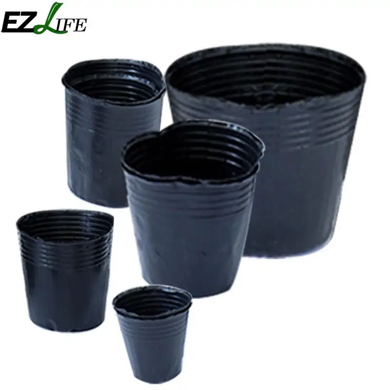 Hot 100pcs Lot Nursery Pot Plastic Box Garden Container 100pcs Lot Nursery Pot Plastic Box Garden Container Grow Bag Supplies Pgg8290