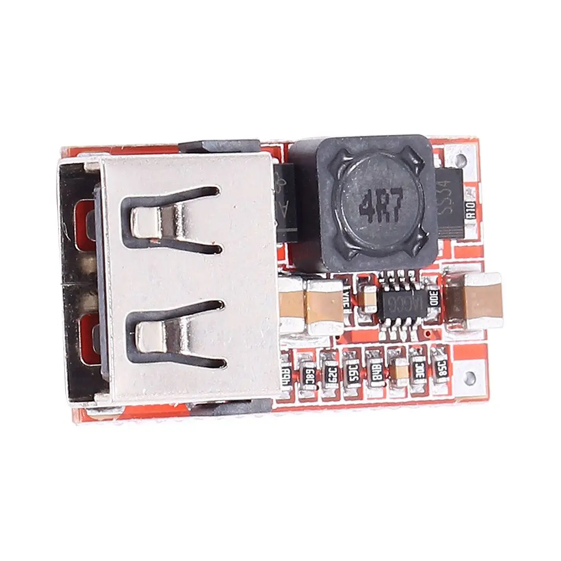 

6-24V 12V/24V to 5V 3A Car USB Charger Module DC Buck step down Converter DIY Red