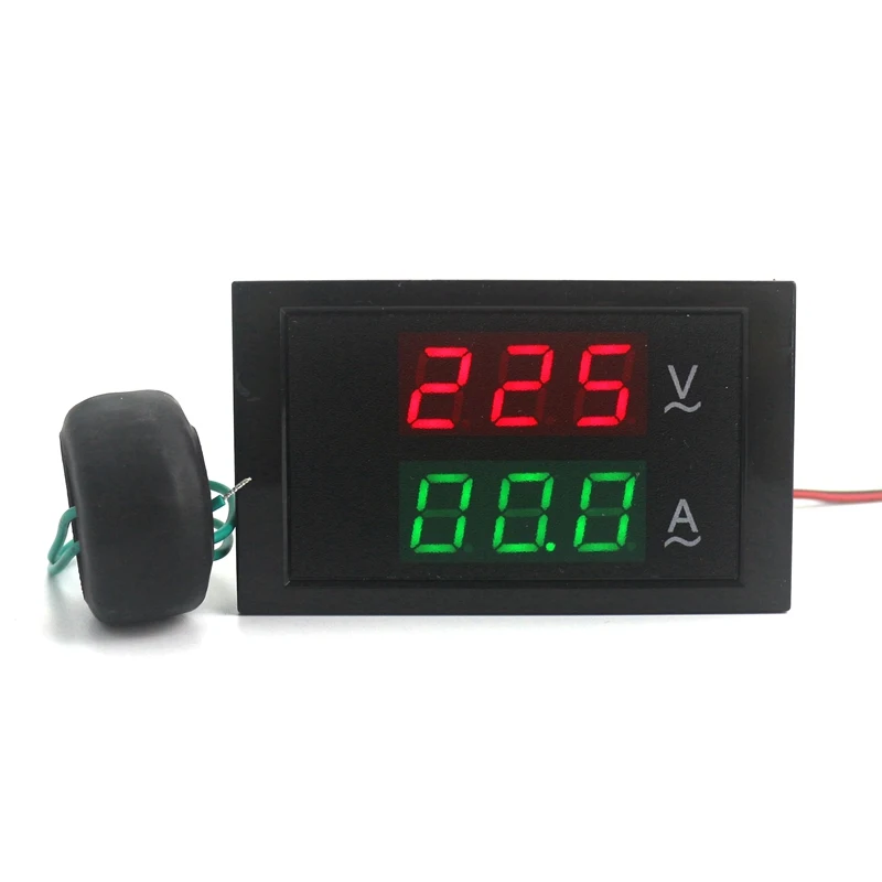 AC80 300V AC 0 100A Led volt amp meter voltage meter current meter