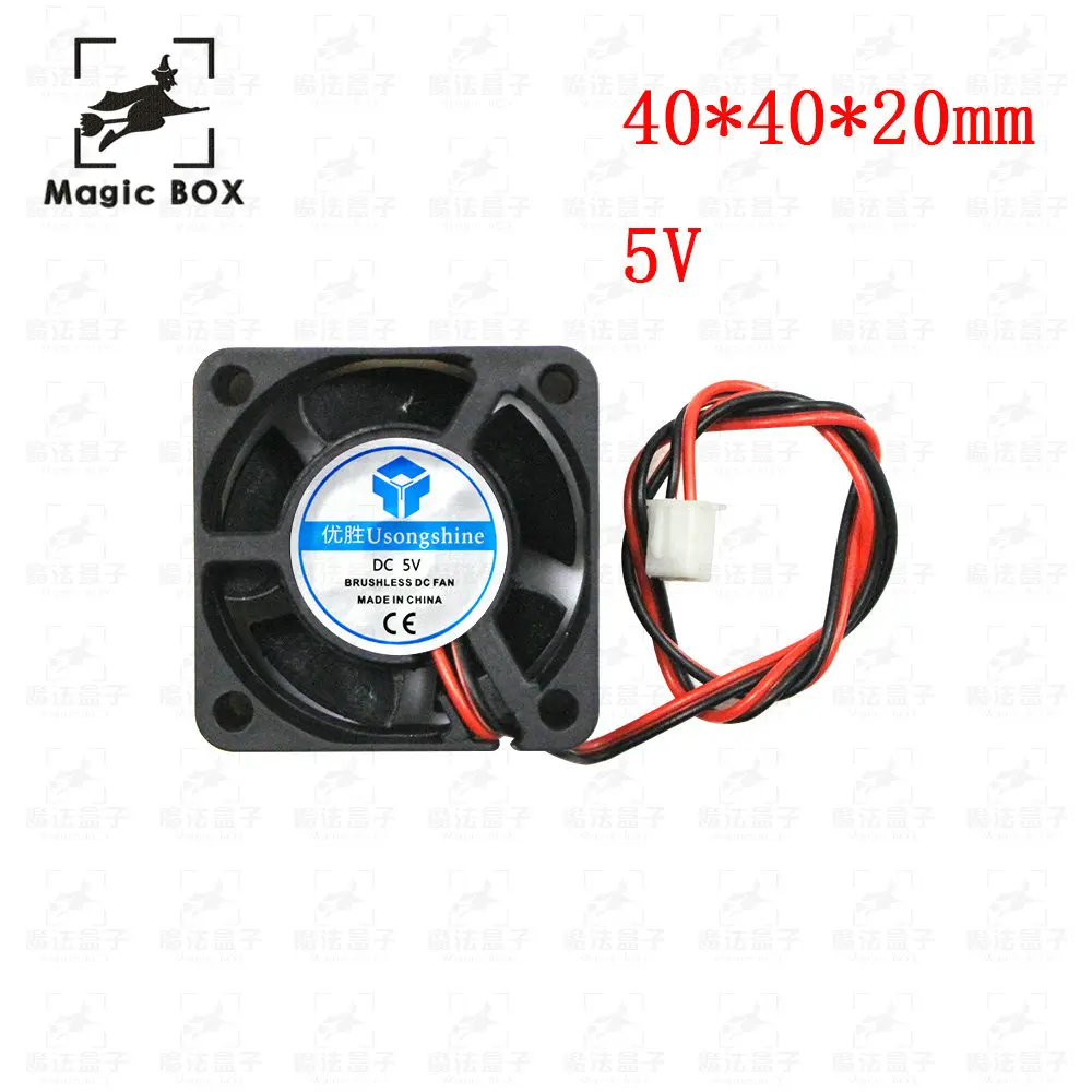 

3d pinter fan 40mm*40mm*20mm DC 12V 2-Pin 5 Blade Cooler Brushless Mini Cooling Fan 4020 5V 12V 24V