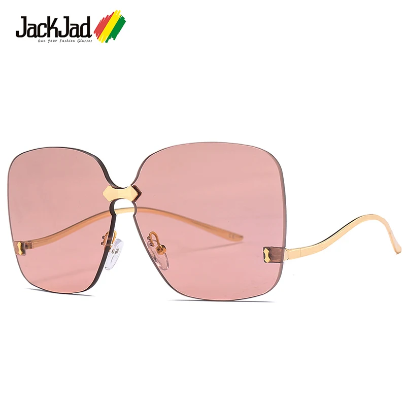 

JackJad 2018 New Fashion Cool Light Rimless Square Style Sunglasses Women Gradient Brand Design Sun Glasses Oculos De Sol 22052