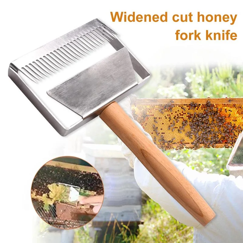 Новейшая вилка для распечатывания медовых сот скребок ножи еда степень нержавеющая сталь мед инструмент для распаковки