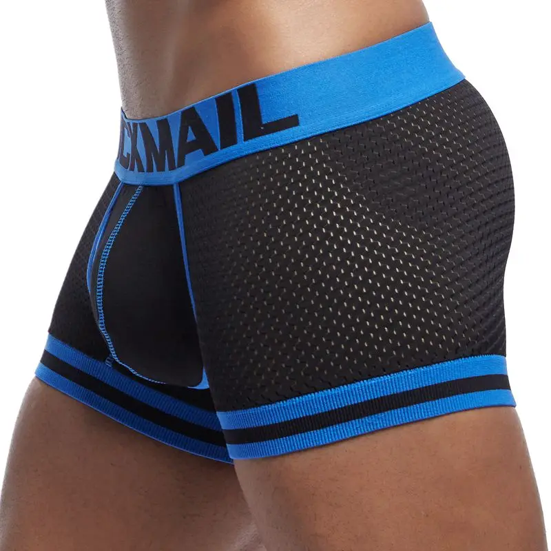 Трусы боксеры JOCKMAIL мужские сетчатые нижнее белье для мужчин шорты геев 1
