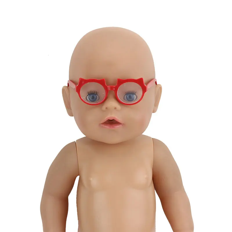 Очки подходят для 43 см для ухода за ребенком для мам, куклы для детей аксессуары Reborn - Цвет: 02