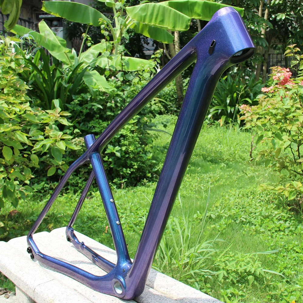 Spcycle UD, которые могут изменить свой цвет 29er карбоновая Передняя Велосипедная вилка рамы 27.5er горный велосипед из углеродного BSA 73 мм глянцевый 15/17/19 дюймов