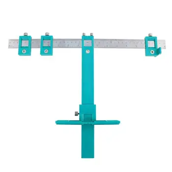 

Woodworking Universal Fixing Adjustable Tile Hole Locator Ruler Puncher