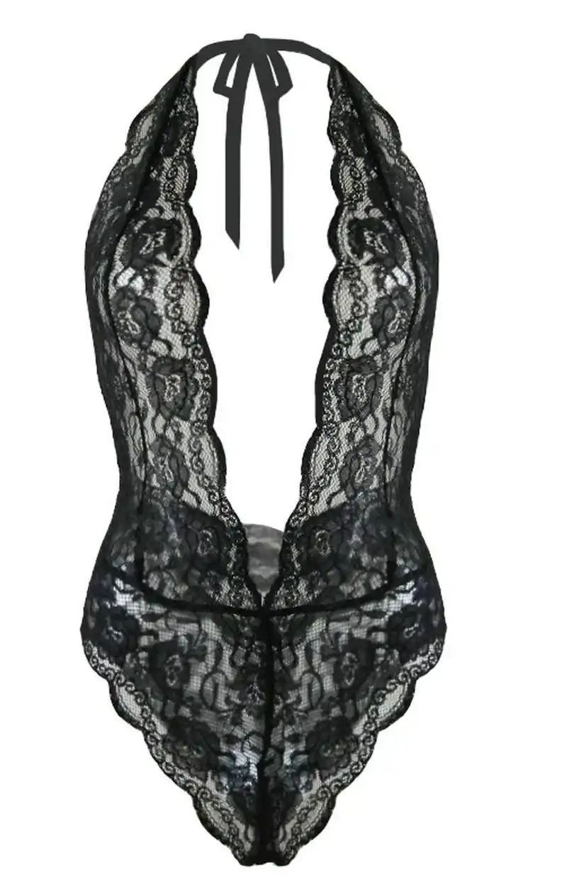 ropa interior negra encaje