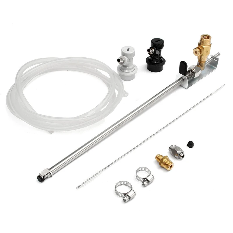 New Stainless Steel Beer Homebrew Keg CO2 Bottle Filler with Ball Lock Connector Kit