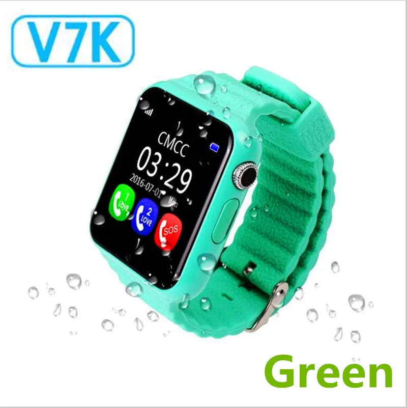 Оригинальные V7K gps Bluetooth Смарт-часы для детей мальчик девочка Apple Android телефон Поддержка SIM/TF набор вызова и Push сообщение