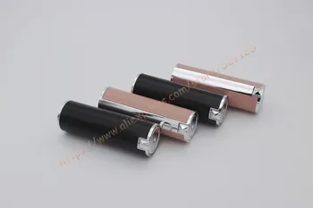 

12.1mm black/pink empty plastic round shaped Lipstick case(lambskin type),Lip Balm Tube Empty High Quality Plastic Lipstick Tube