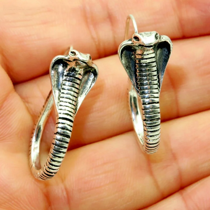 

Punk Dangle Earrings Vintage Design Geometric Snake Drop Earring Fashion Jewelry For Women Gift Hip Hop Funny Earrings