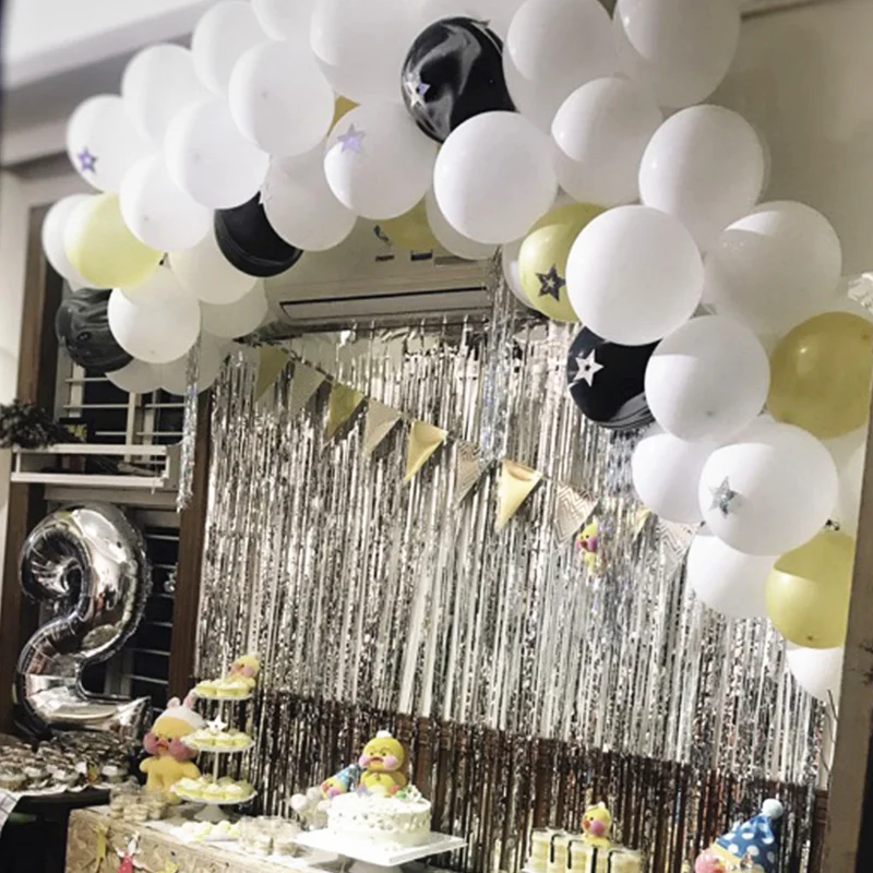 10 unids/lote 18 pulgadas blanco negro Star Foil Globos cumpleaños fiesta decoración suministros 2,3g helio Globos bebé juguetes globos 10 unids/lote 18 pulgadas blanco negro Star Foil Globos cumpleaños fiesta decoración suministros 2,3g helio Globos bebé juguetes globos