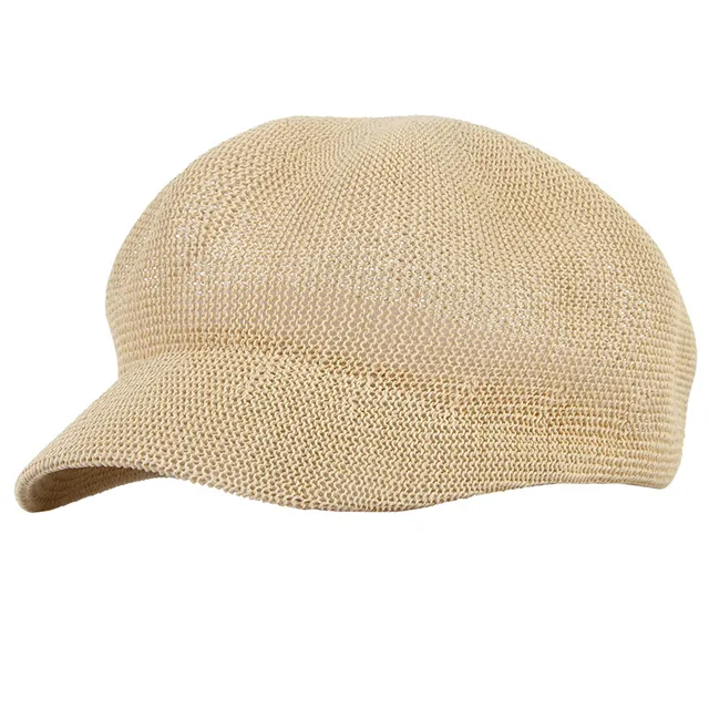 Summer Hats For Women Breathable Straw Newsboy Caps Ladies Beach Sun Cap Elegant Lady Beret Hat